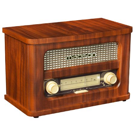 Radio cu aspect retro Madison cu Bluetooth & Radio FM ,USB si acumulator