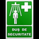 indicatoare pentru duș de securitate