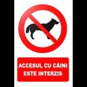 accesul cu caini este interzis