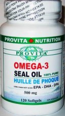 OMEGA 3 SEAL OIL ULEI DE FOCA 100% Pur Standardizat 120 capsule 500 mg