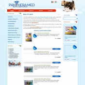 Website pentru firma SC Panthera-Med SRL