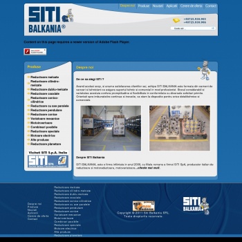 Website pentru firma SITI BALKANIA